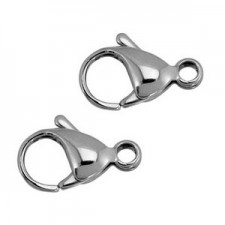 Stainless steel Lobster Clasp 10mm Antique silver